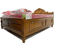 Box bed in heart